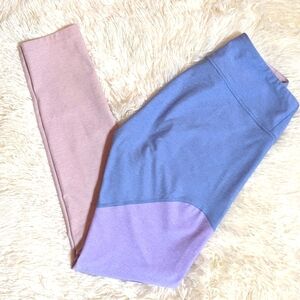 Outdoor Voices Women's Small Blue Purple Pink 7/8 Springs Colorblock Leggings